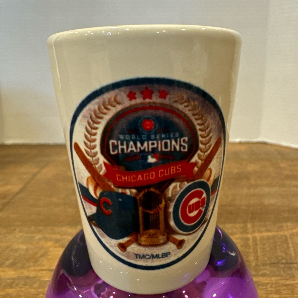 Chicago Cubs MLB Baseball World Series Champions Shot Glass